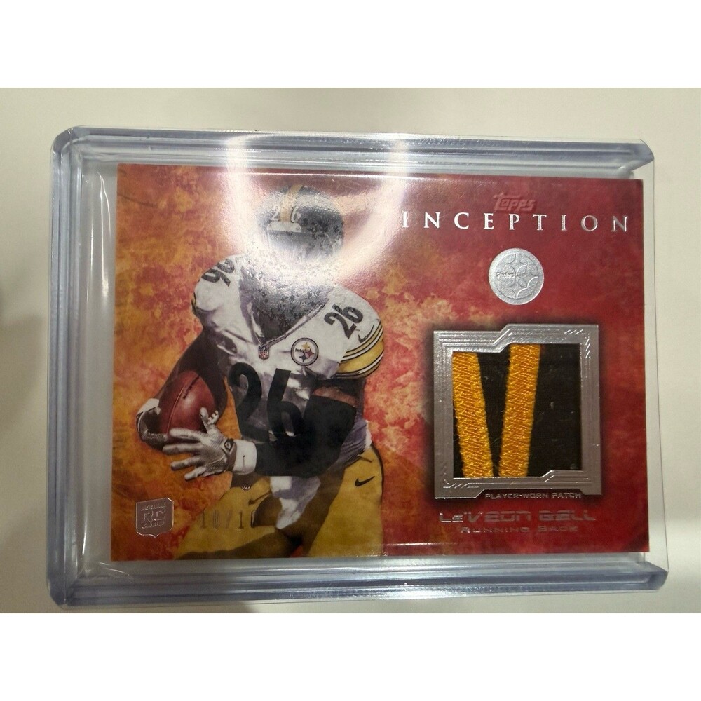 2013 Tops Inception - Le’Veon Bell Rookie Relic Gold Patch Parallel 10/10
